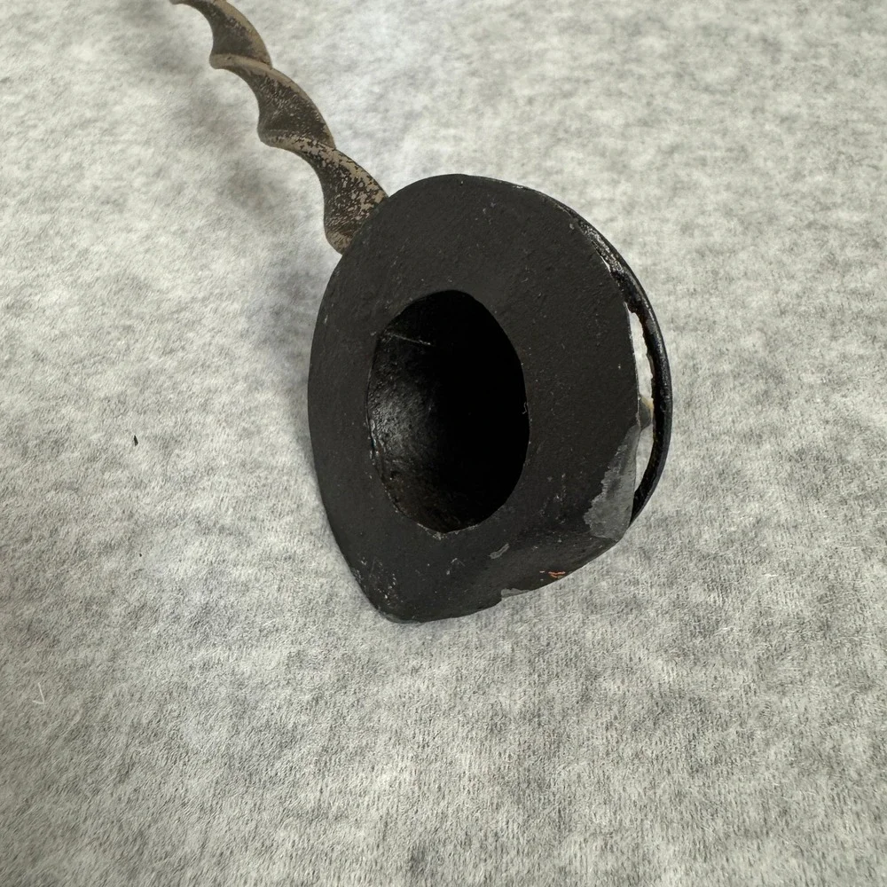 Vintage Midwest of Cannon Falls Halloween Witch Broom Pewter Candle Snuffer Rare